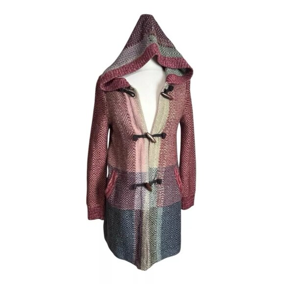 Sparrow Cardigan Sweater M Lamb Merino Wool Hoodie Toggle Long Anthropol… - Picture 1 of 8